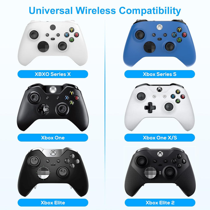 Auarte Tastatur für Xbox Series X/S, One/One X/S, Elite One/2 Controller, kabelloses Bluetooth Game