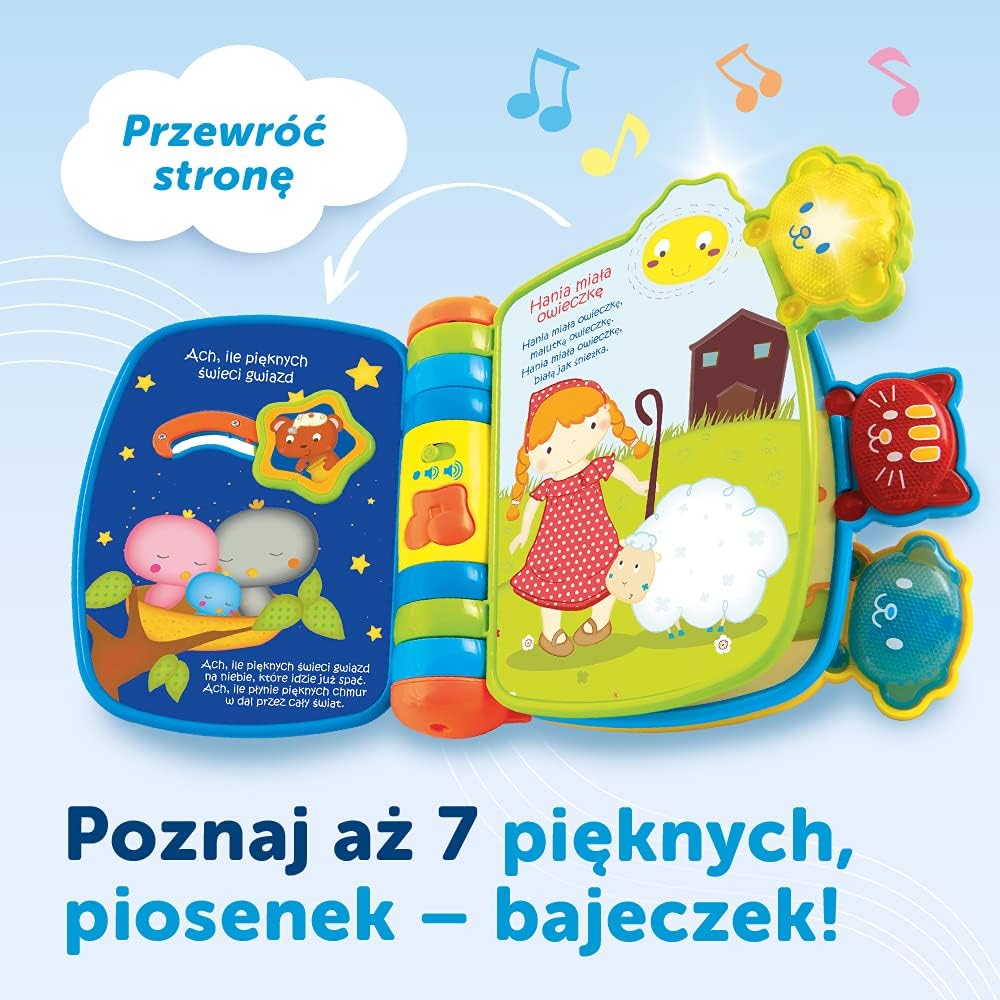 Trefl VTech Książeczka Bajeczka Elektroniczna Zabawka Edukacyjna dla Dzieci od 9 miesięcy