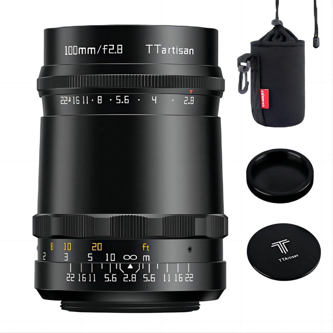 TTartisan 100mm F2.8 Vollformat-Seifenblasen-Bokeh-Objektiv, kompatibel mit M42-Mount-Kameras