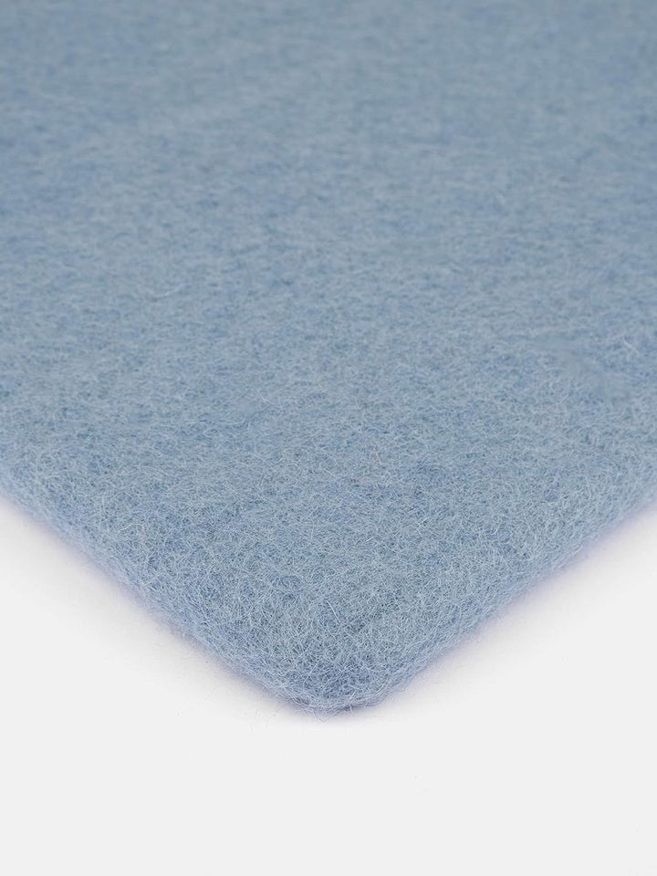 myfelt Flache Filz Sitzauflage, Filz Stuhlauflage - Mia - quadratisch, 36x36 cm, Hellblau, Hellblau