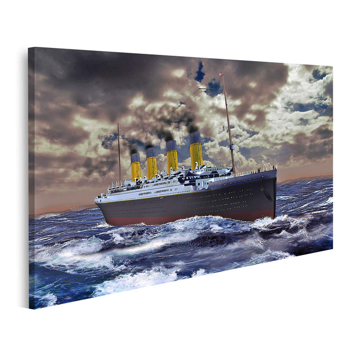 islandburner Bild auf Leinwand Titanic Bilder Wandbilder Poster Leinwand 100x57cm, Leinwand 100x57cm