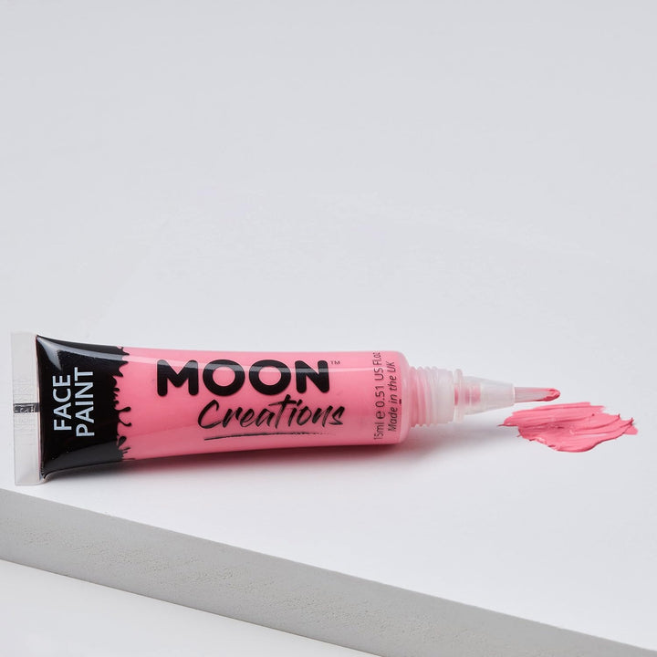 Moon Creations Gesichts- & Körperfarbe mit Pinselapplikator 15ml - Set mit 12
