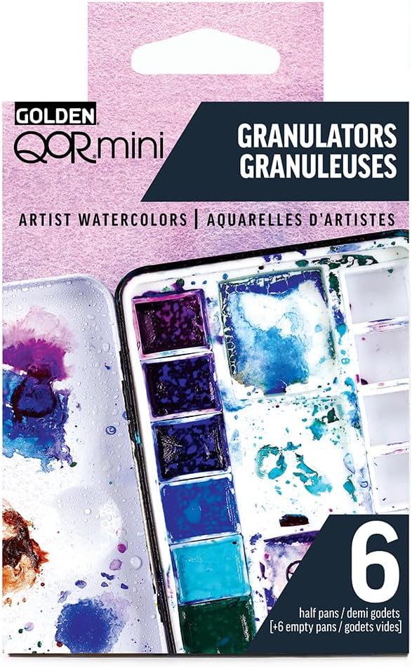 QoR Künstler-Aquarellfarben, Granulatoren, 6 Farben