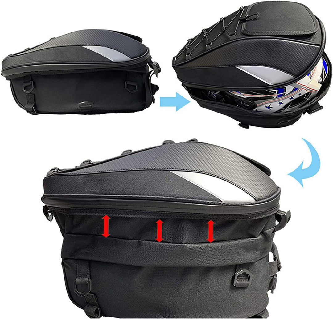 RYITGO Hecktasche Motorrad,Hecktasche Motorrad Wasserdicht,Motorrad-Sitztasche,Motorrad Rucksack Was