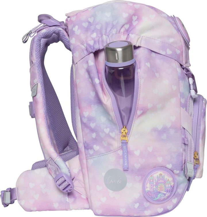 BECKMANN, Schulrucksack-Set Classic, 6-teilig, Grundschule, ergonomisch, inkl. Regenüberzug, 22L Uni