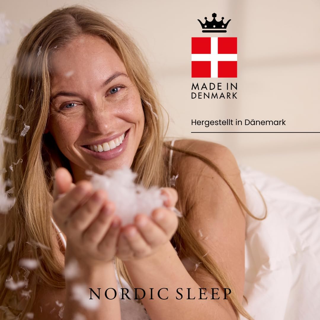 FOSSFLAKES Nordic Sleep by Chiropractic - Nackenstützkissen mit Bezug, die Ultimative Lösung für Nac