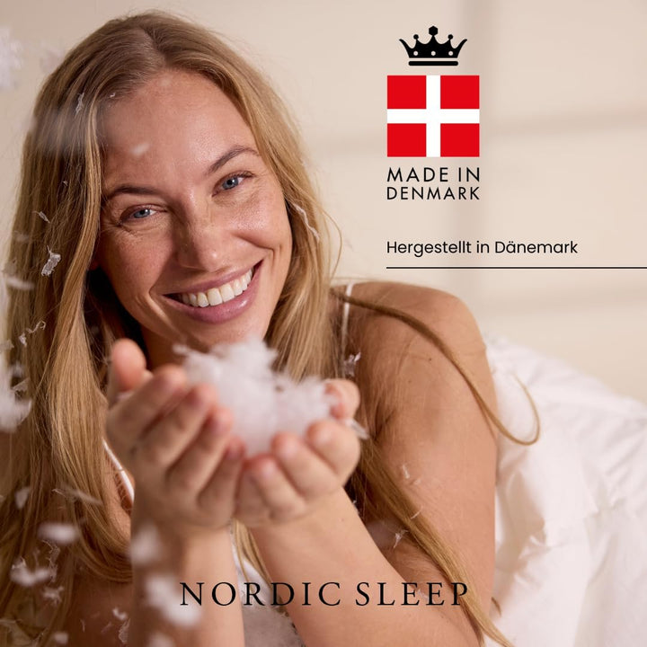 FOSSFLAKES Nordic Sleep by Chiropractic - Nackenstützkissen mit Bezug, die Ultimative Lösung für Nac