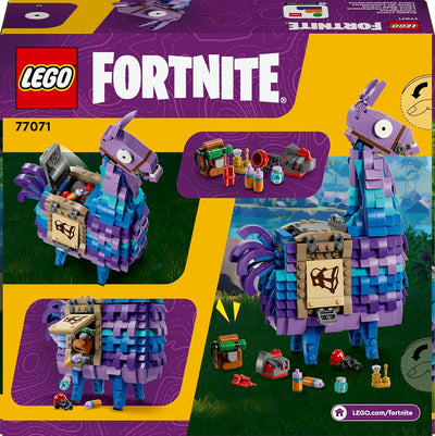 LEGO Fortnite Vorratslama, Spielzeug zum Videospiel, Lama Figur zum Spielen und Ausstellen, Geschenk
