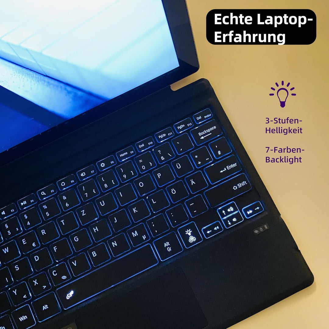 QWERTZ Deutsches Layout Tastatur für Microsoft Surface Pro 13" Copilot+ PC(11th Edition) / Pro 11/10