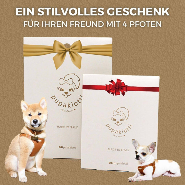 PUPAKIOTTI Basic Hundegeschirr Kleine und mittlere Grösse | Ergonomisches und verstellbares Hundeges