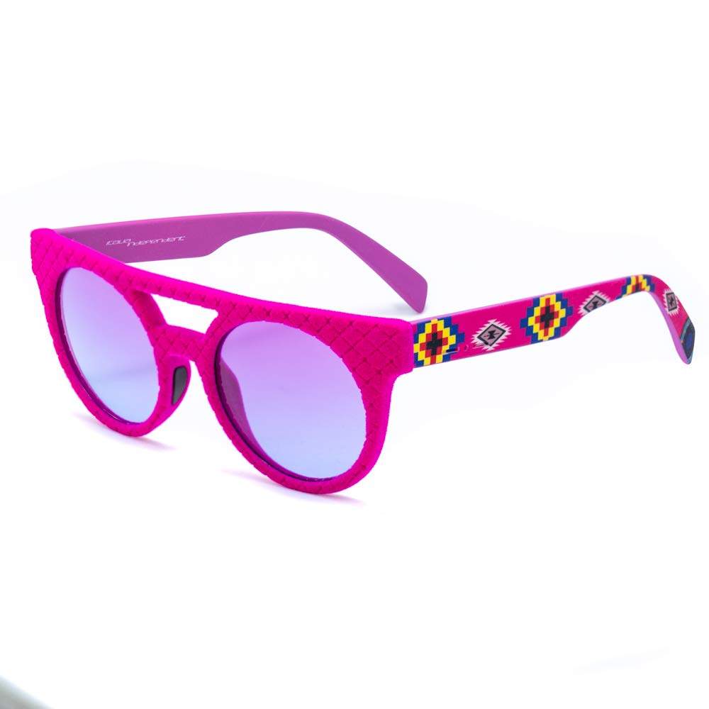 Italia Independent Unisex-Erwachsene 0903VI-IND-018 Sonnenbrille, Pink (Rosa), 50.0