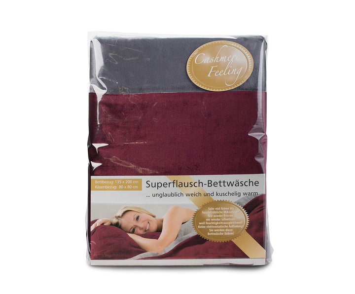 Gözze - Wendebettwäsche, Cashmere-Feeling, Bettbezug: 135 x 200 cm, Kissenbezug: 80 x 80 cm, Mikrofa