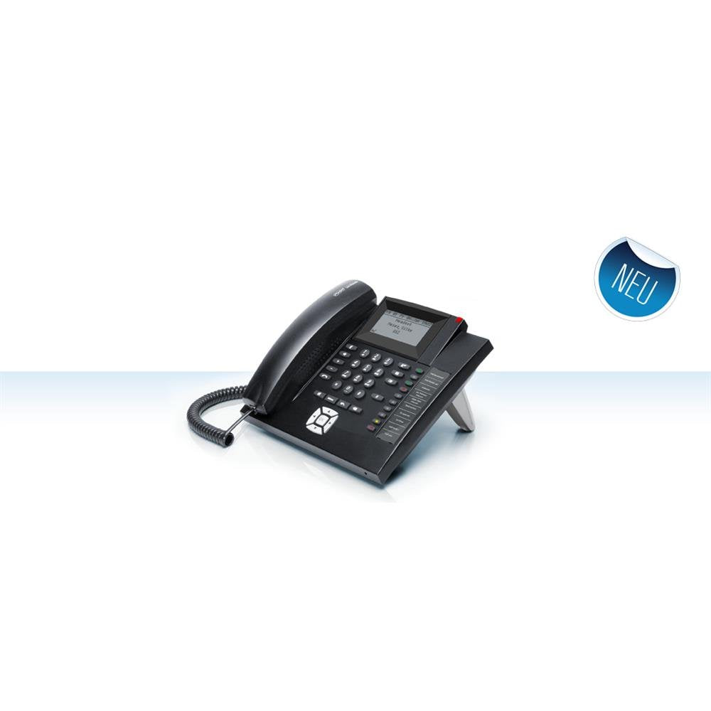 Auerswald COMfortel 1200 Systemtelefon, ISDN Freisprechen Beleuchtetes Display Schwarz