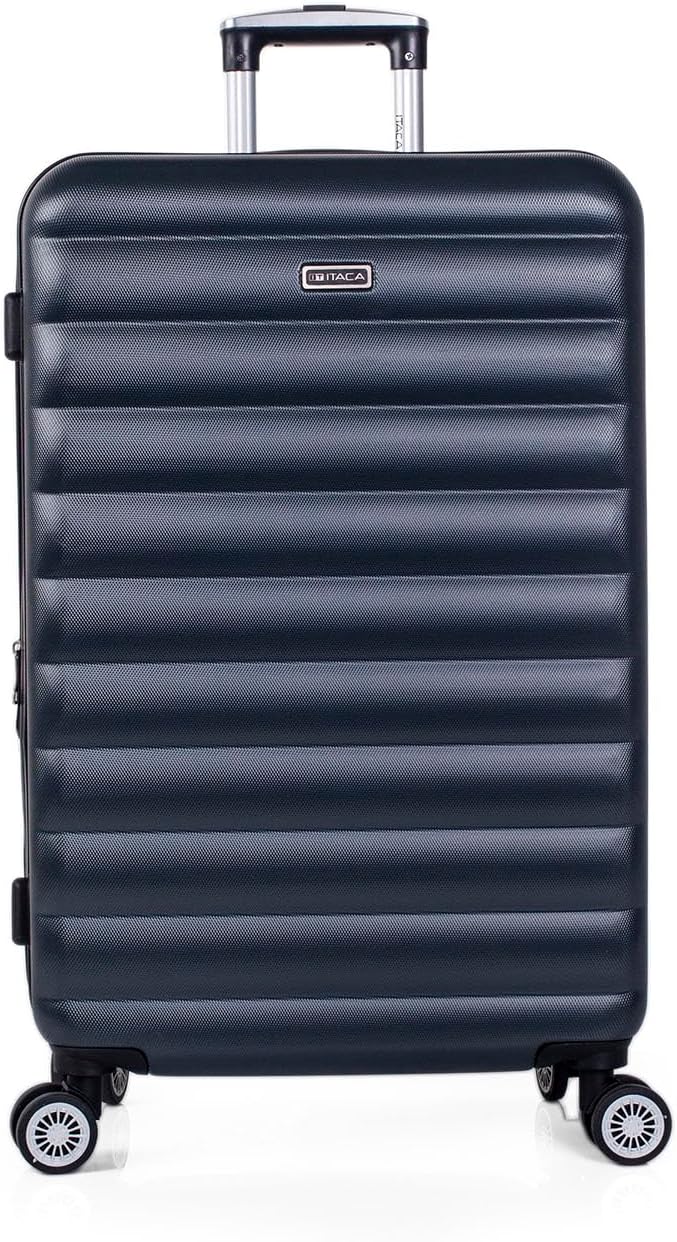 ITACA - 3er Hartschalen Kofferset 55/65/75 cm ABS. 4 Rollen. Erweiterbar. Robuster und Leichter. Han