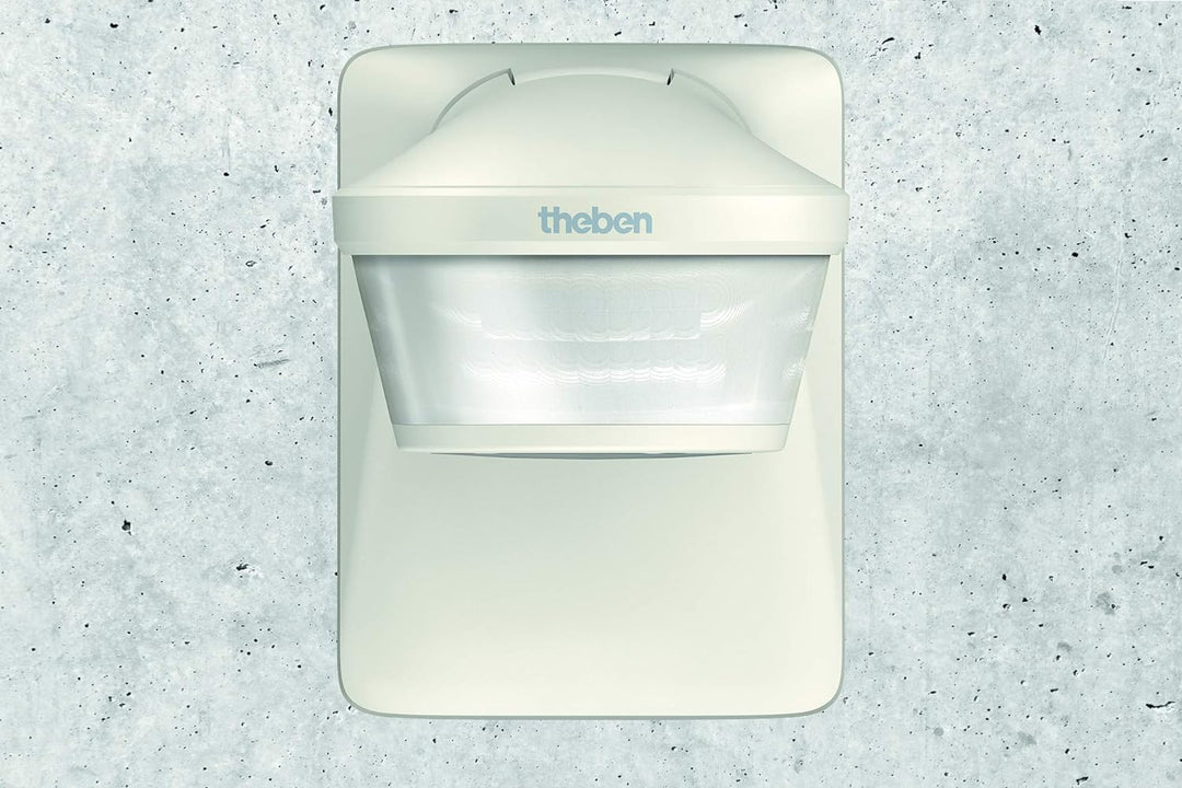 Theben 1010605 theLUXA P220 WH Bewegungsmelder für den Aussenbereich, 220° Erfassungsbereich, Bewegu