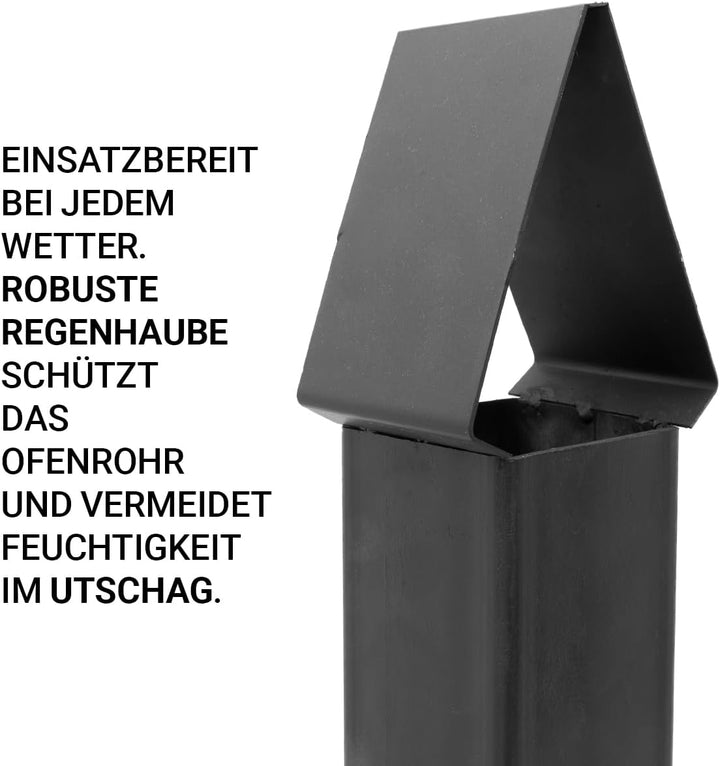 FlameFusion Utschak Feuerofen mit Abzugsrohr Uchag Grillen & Kochen mit Outdoorküche (Utschak M - mi