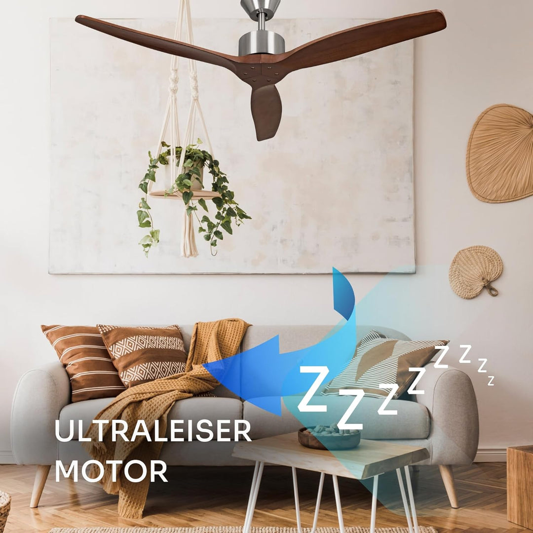 Mellerware - Deckenventilator mit Fernbedienung Brizy! | 45W | 6 Geschwindigkeiten | Sehr Leise | So