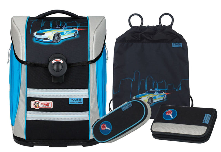 McNeill ERGO Primero McLight Schulranzen-Set 4tlg. Grau ca. 30 x 38 x 22 cm