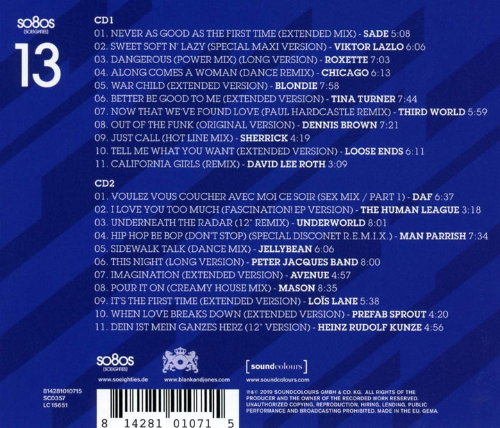 So80s [So Eighties] 13, Audio-CD