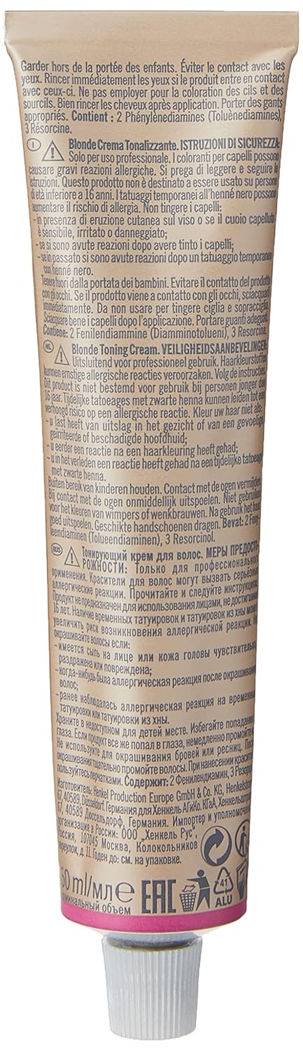 Schwarzkopf Professional BlondMe Toner Eis, 1er Pack (1 x 60 ml) Eis (Ice) 60 ml (1er Pack), Eis (Ic