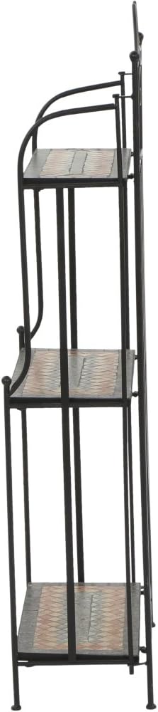 Siena Garden Regal Prato, 62x29x143cm, in schwarz matt