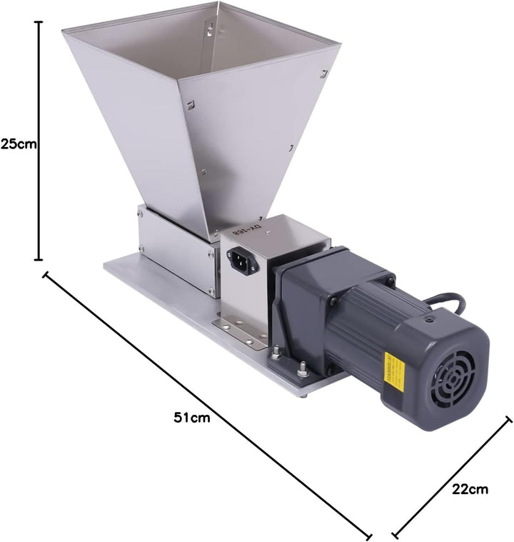 Getreidemühle Elektrische 60W Mini Schrotmühle Kornmühle Schleifmaschine, 75RPM,Trocken Kornmühle mi