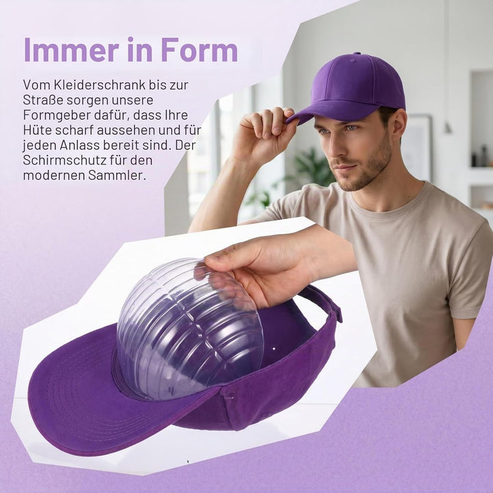 Didiseaon Baseballkappen Einsätze Former: 10 Stück Hüte Innere Stütze Transparente Unterstützung Hut