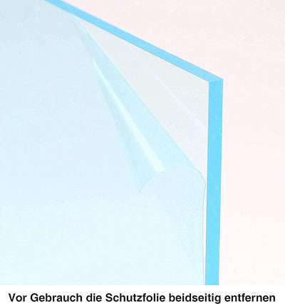 Queence | Hochwertiger Spuckschutz aus Acrylglas | Ideal für Verkaufs-/ und Empfangstresen | Thekena