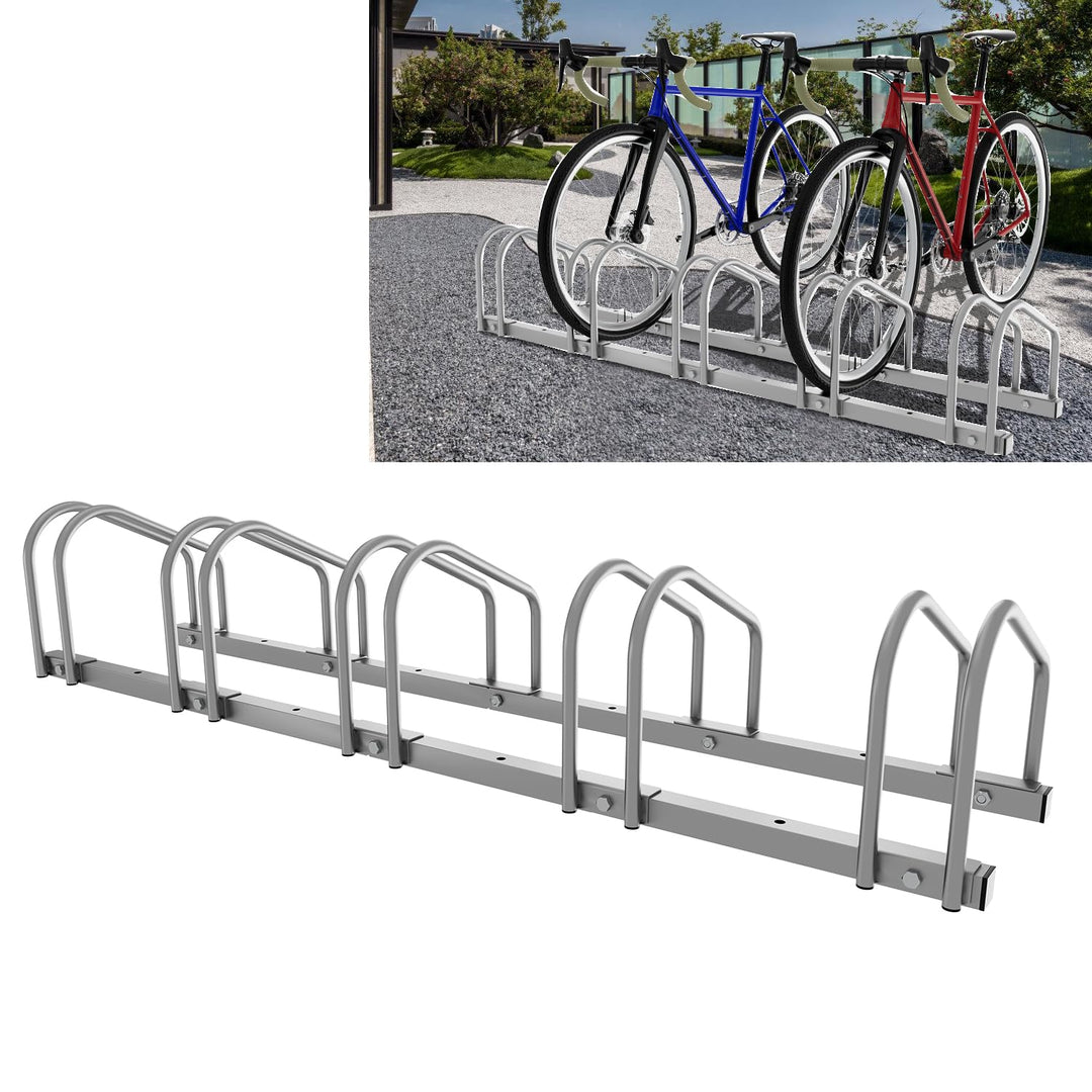 Sonnewelt 2x Fahrradständer für 5 Fahrräder 35-55 mm Reifenbreite,Fahrradständer Bodenparker,Radstän