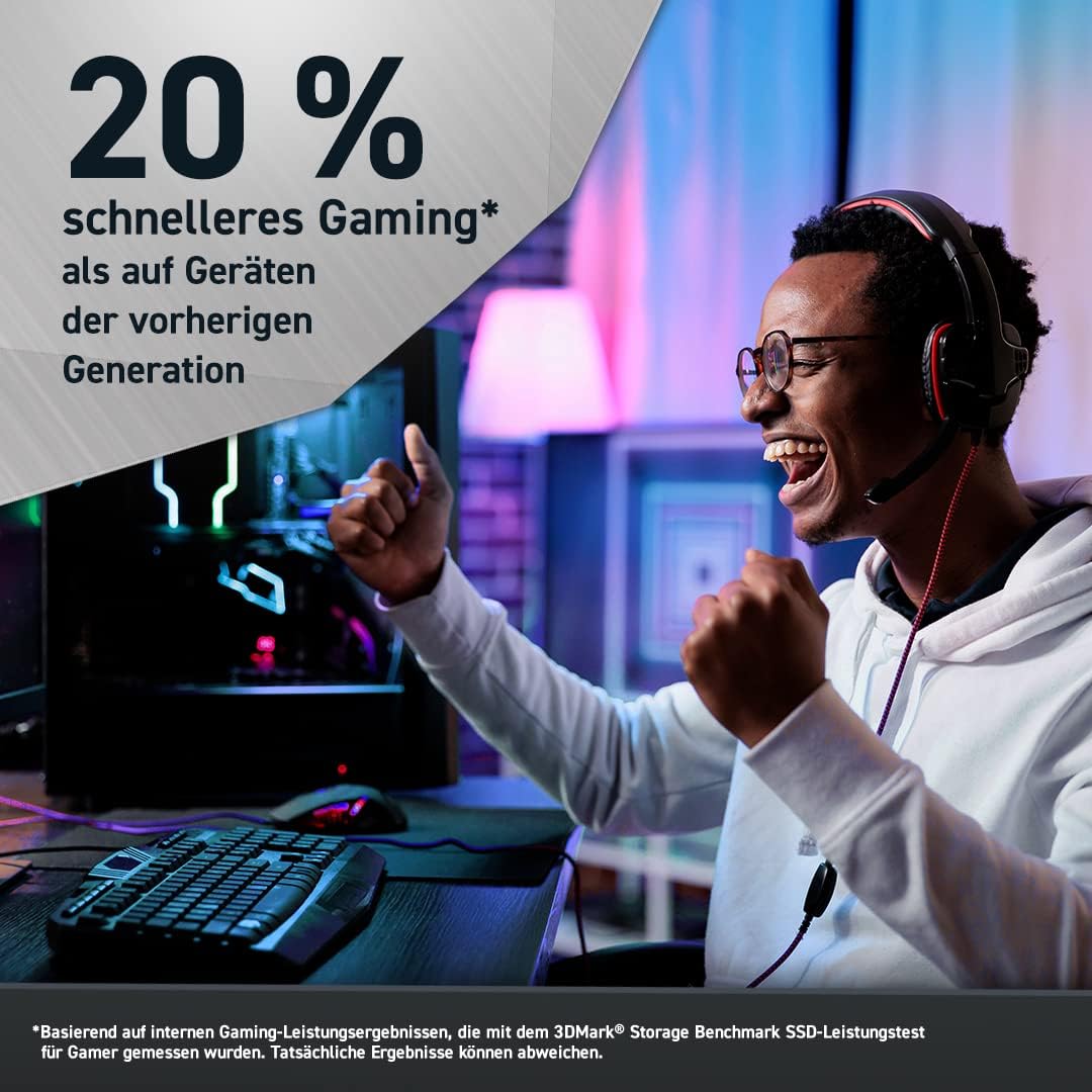 Crucial T700 4TB Gen5 NVMe M.2 SSD - Bis zu 12.400 MB/s - DirectStorage-fähig - Gaming, Fotografie,