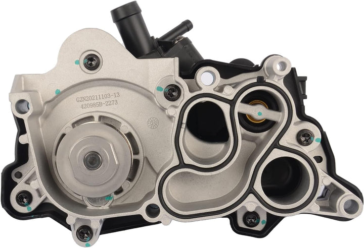 Flynsu 5 Röhren Kühlmittelpumpe Wasserpumpengehäuse Baugruppe Thermostat 04E121121E 04E121042A 04E12