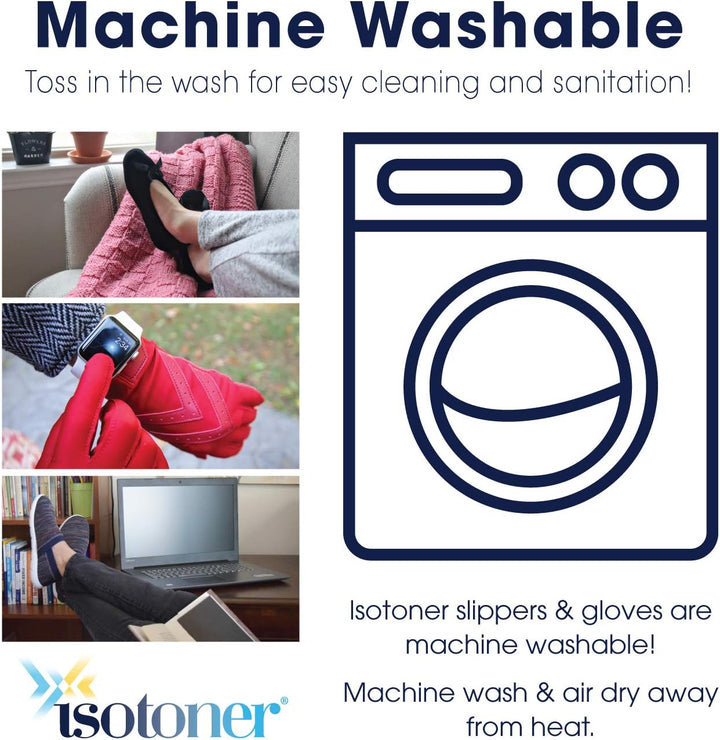 Isotoner Damen Winterfäustlinge Einheitsgrösse grau meliert, Einheitsgrösse grau meliert