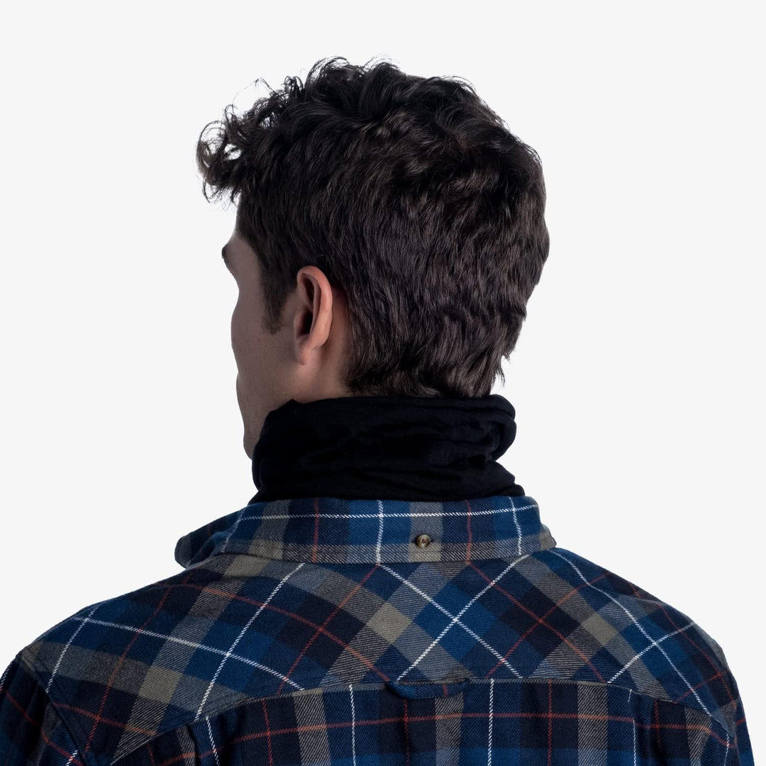 Buff Herren Midweight Merino Multifunktionstuch Solid Black Einheitsgrösse Einfarbig, Solid Black Ei