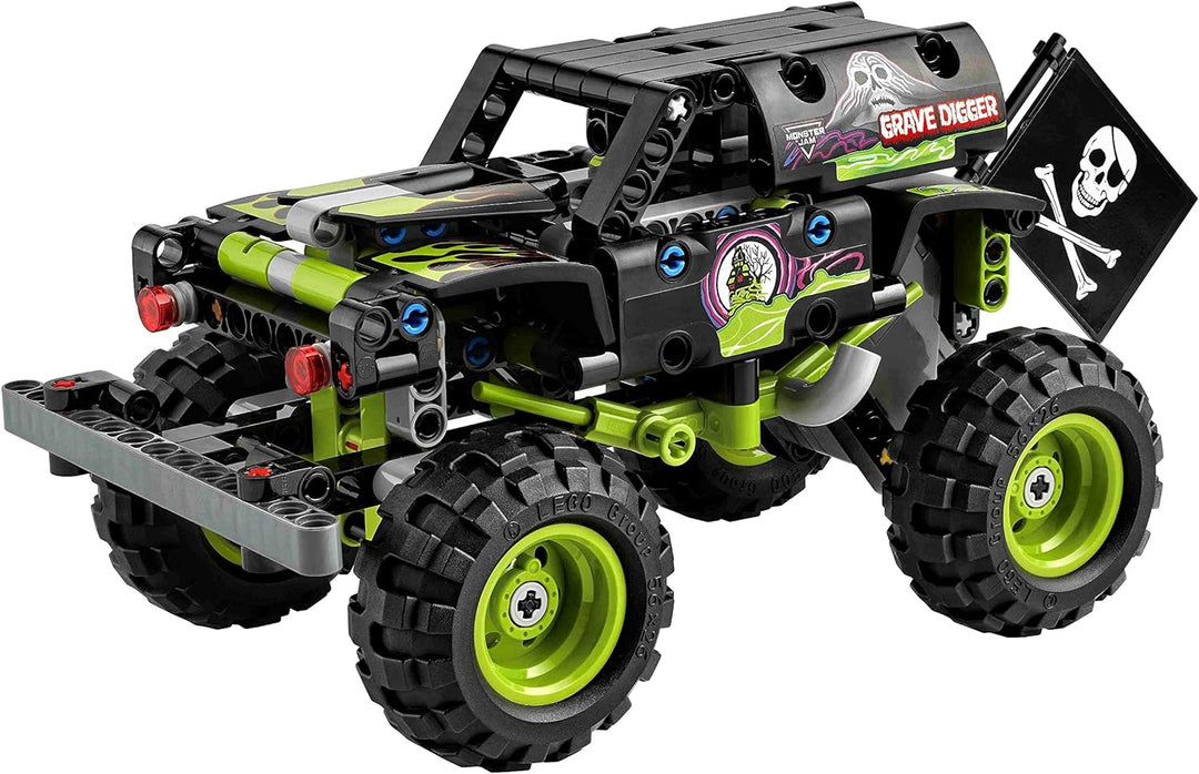 Lego Technic 4er Set: 42118 Monster Jam Grave Digger, 42149 Monster Jam Dragon, 42150 Monster Jam Mo