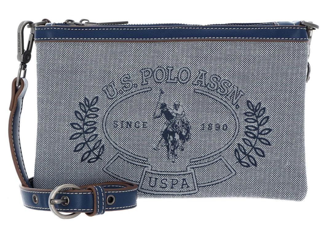 U.S. POLO ASSN. Victoria Double Zip Crossbody Bag Navy