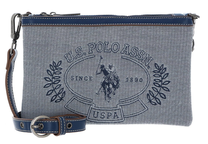 U.S. POLO ASSN. Victoria Double Zip Crossbody Bag Navy