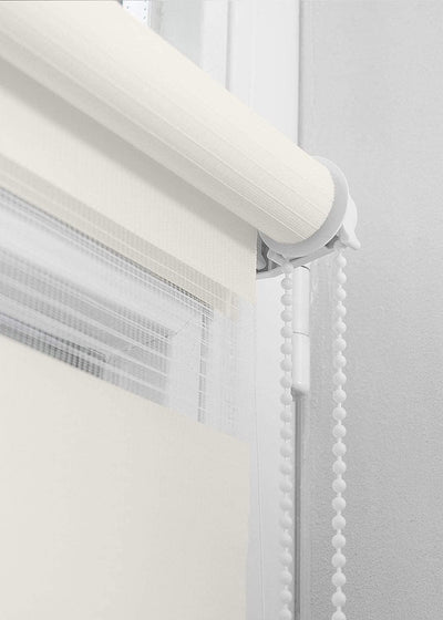 Home-Vision® DuoRollo Klemmfix, Doppelrollo ohne Bohren mit Klämmträgern, Rollos für Fenster und Tür