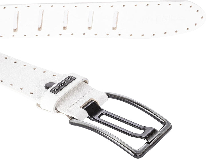 Redbridge Herren Gürtel Echt Leder Leather Belt Ledergürtel 85 Weiss, 85 Weiss