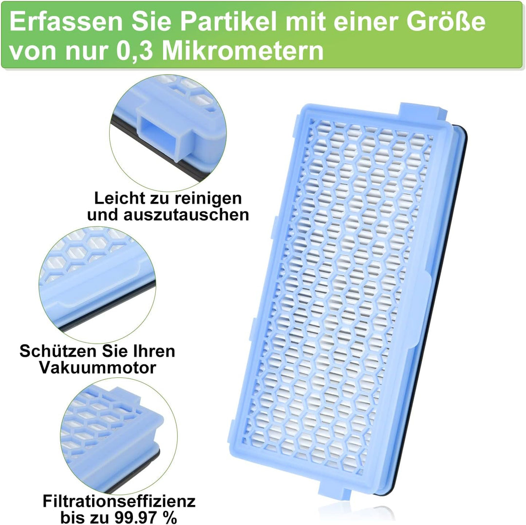 Artraise 2 HEPA Active Airclean Plus 50 Filters for Miele Filter Compatible with Miele Vacuum Cleane
