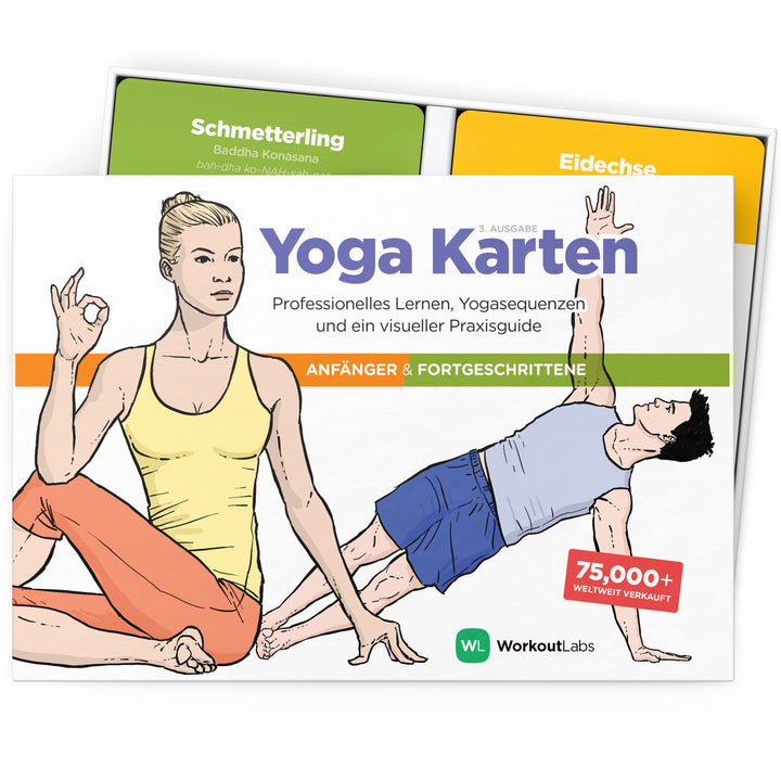 WorkoutLabs Yoga Karten I & II - Komplettset: Professionelles Lernen, Klassensequenzierung und Übung