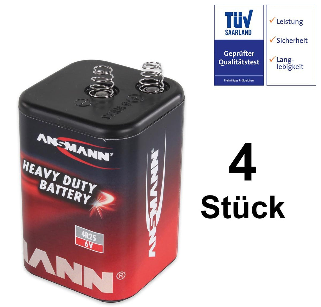 UvV UVWARNBTX2 Sparset 2 x Baustellenleuchte, Warnleuchte gelb - mit Schloss, LED, inkl. 4 Batterien