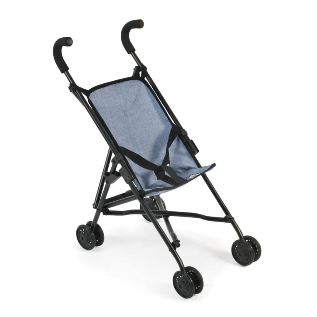 Bayer Chic 2000 Puppenbuggy Roma, Puppenwagen, Mini-Buggy, 50 x 29 x 57 cm, Jeans Blau