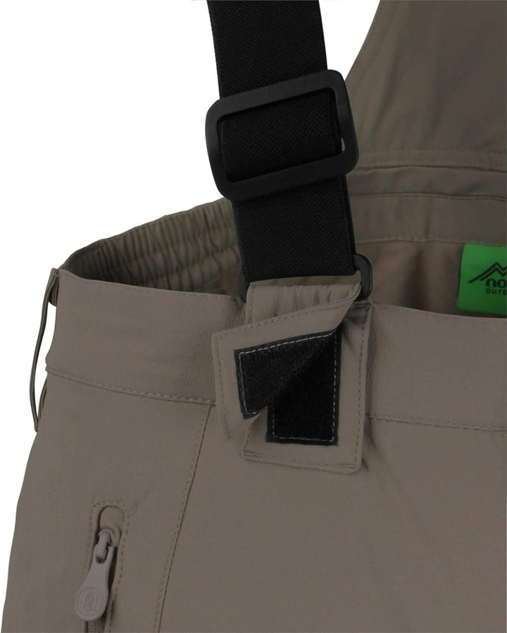 normani Outdoor Sports Herren Winter Softshellhose gefüttert mit abnehmbaren Hosenträgern und 4-Wege