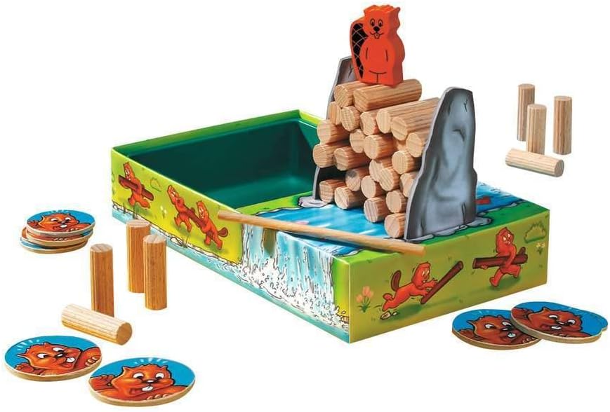 Ravensburger 23334 - Tempo, kleine Fische, Mitbringspiel für 1-6 Spieler & 23280 - Billy Biber, Mitb