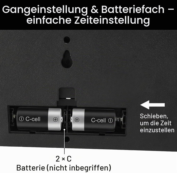 Greensen Retro Style Flip Clock, Mechanische Seitenwechsel-Desktop-Uhr mit Edelstahlbasis für Wohnzi