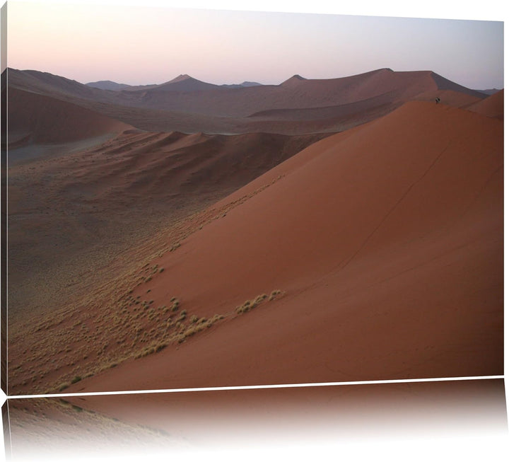 riesige Sandhühel Leinwand, XXL riesige Bilder fertig gerahmt mit Keilrahmen, Kunstdruck auf Wandbil