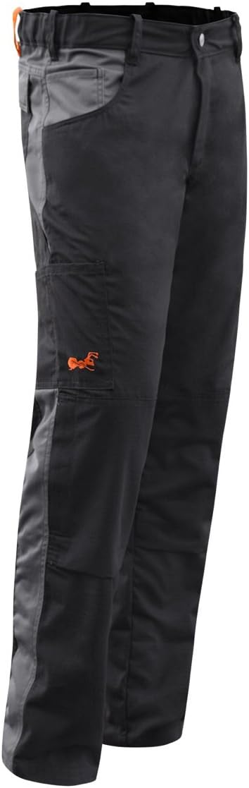 strongAnt Malerhose Arbeitshose Weiss Männer Bundhose 100% BW. Reissverschluss YKK + Metallknopf YKK