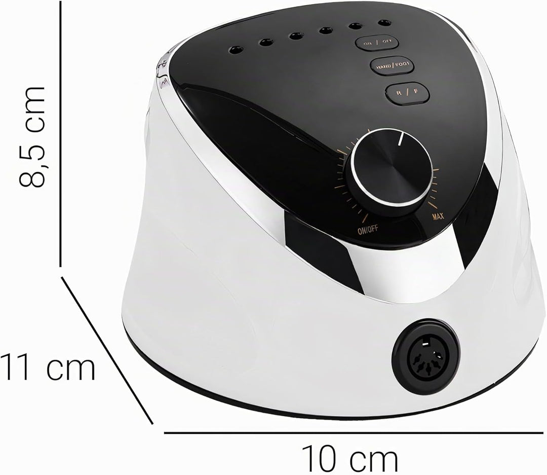 Retoo Nagelfräser Elektrische 35000 U/Min Professionelle Nagelfeile mit LED Display Fräser für Gelnä