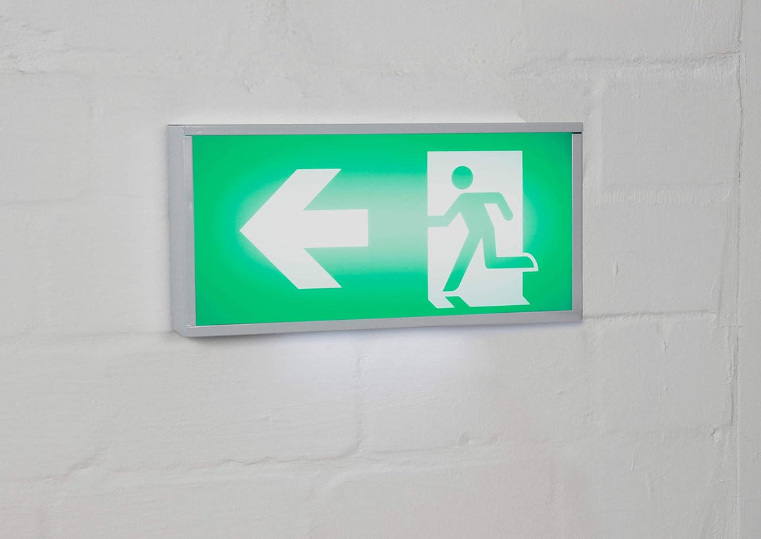 McShine - LED Fluchtwegleuchte I FL-919 I IP20 I Exit Schild 230V I Notausgangsschild Notbeleuchtung