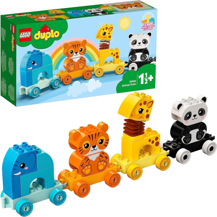 LEGO 10955 DUPLO Mein Erster Tierzug Mit Spielzeug-Tieren, Eisenbahn, Lernspielzeug Für Kleinkinder